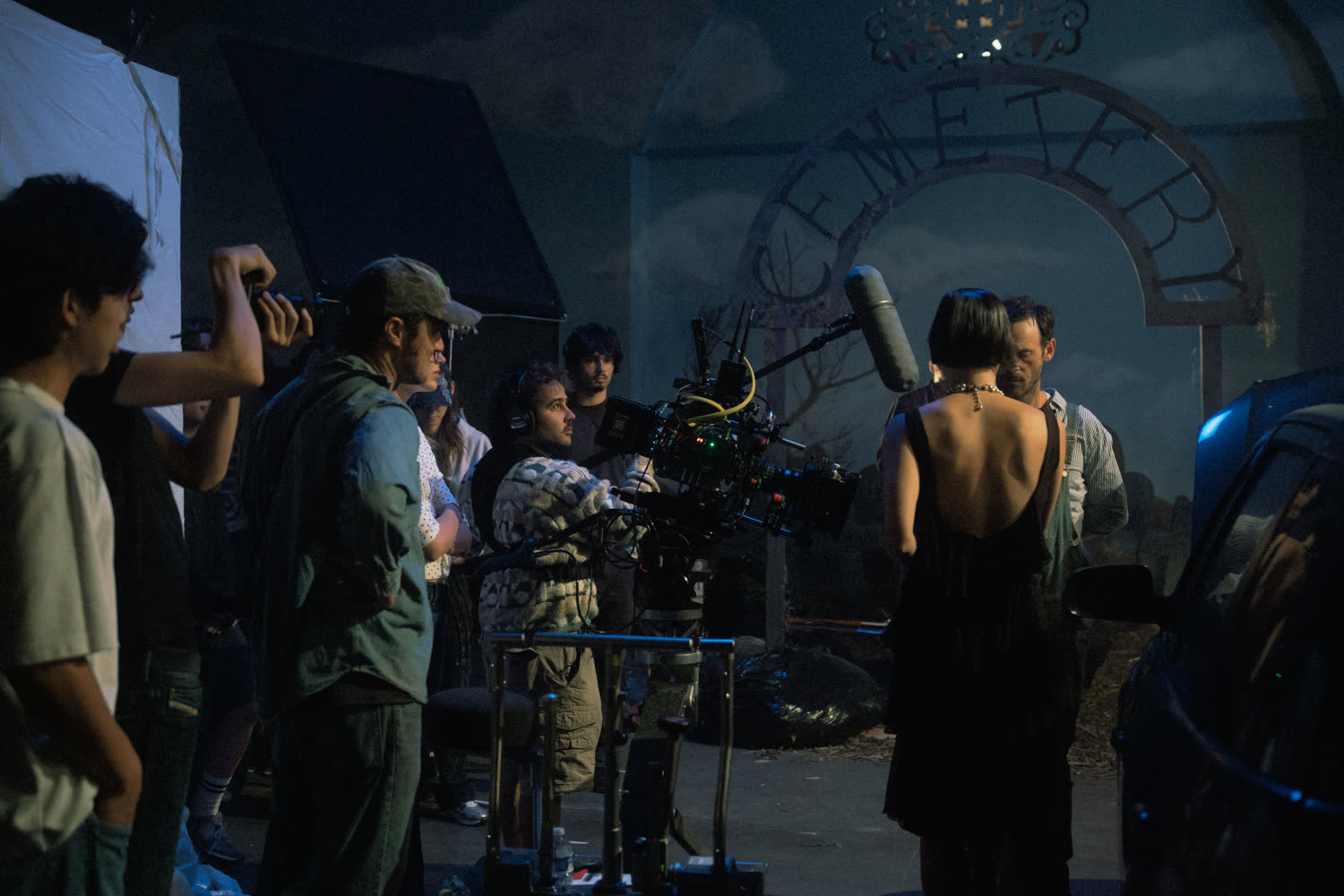 48 Hills film camp production crew on set in San Francisco